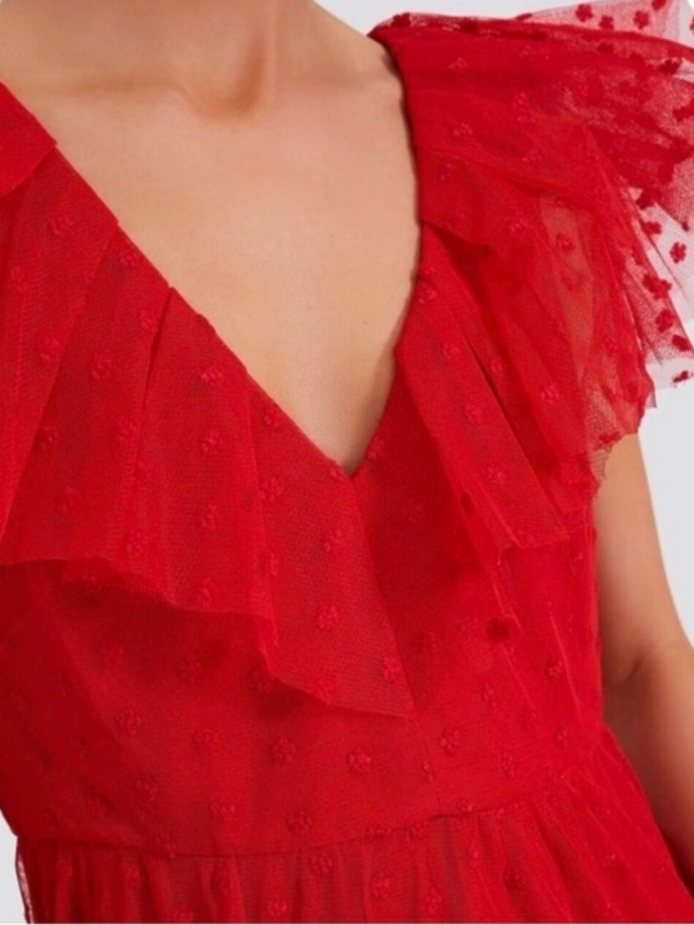 Tuckernuck Vibrant Giselle Ruffle Neck Dress - Picture 9 of 9